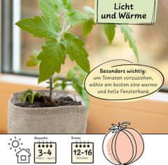 Nikcorp Set za uzgoj rajčica sa sjemenom, zemljom i jutom vrećom, kompletan početnički paket za balkon, vrt i prozorsku dasku