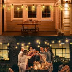 Nikcorp Solarna girlanda lampice 10m, 65 LED kristalnih kuglica, 8 načina rada, vodootporne IP65 za vrt, balkon i terasu