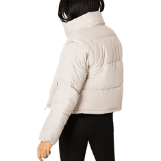 Nikcorp Zimska pernata jakna prsluk 2u1 s odvojivim rukavima, topla i lagana za svaki dan, prijelazno razdoblje, bijela, veličina XL