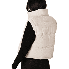 Nikcorp Zimska pernata jakna prsluk 2u1 s odvojivim rukavima, topla i lagana za svaki dan, prijelazno razdoblje, bijela, veličina XL