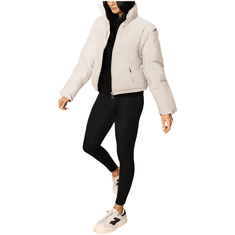 Nikcorp Zimska pernata jakna prsluk 2u1 s odvojivim rukavima, topla i lagana za svaki dan, prijelazno razdoblje, bijela, veličina XL