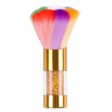 Nikcorp Kist za šminkanje za lice, mekani palm brush, sintetička vlakna za rumenilo i puder, ergonomski, prijenosni, višebojni