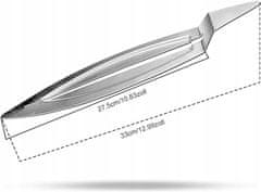 Nikcorp Hvataljka za šećer za kuhano vino, nehrđajući čelik, za pripremu punča, otporna na toplinu do 210°C, 33 x 5,5 cm