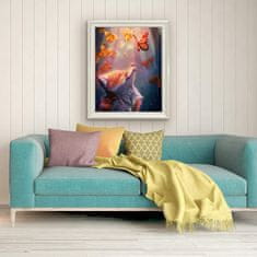 Nikcorp 5D dijamantno slikanje set za djecu i odrasle, kreativna DIY zabava i relaksacija, ukrasna slika lisica 30x40 cm