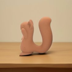 Nikcorp Diskretni vibrator Vjeverica s 10 načina vibracije i 5 razina usisavanja, vodootporni silikonski masažer klitorisa, smeđi