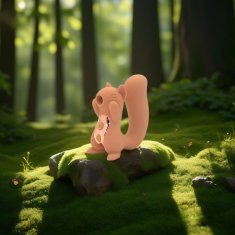 Nikcorp Diskretni vibrator Vjeverica s 10 načina vibracije i 5 razina usisavanja, vodootporni silikonski masažer klitorisa, smeđi