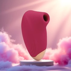 Nikcorp Mali vibrator sa funkcijom sisanja, 10 brzina, vodootporan IPX6, hipoalergenski silikon, punjiv putem USB-a, crveni