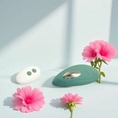 Nikcorp Diskretni vibrator s daljinskim upravljačem za parove, 8 načina vibracije i 2 brzine, tihi motor, vodootporan IPX6, zeleni