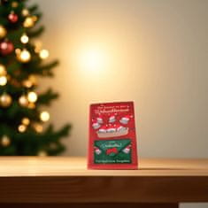 Nikcorp Božićna čestitka s njemačkim natpisom i svjetlucavom kuvertom, elegantan dizajn za osobne želje, crvena, 7x11,5 cm