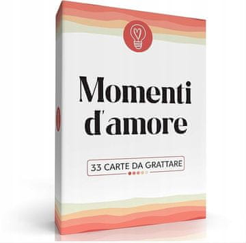 Nikcorp Društvena igra grebalica za parove, 33 romantična i zabavna izazova, poklon za Valentinovo i godišnjice, talijanski jezik