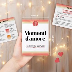 Nikcorp Društvena igra grebalica za parove, 33 romantična i zabavna izazova, poklon za Valentinovo i godišnjice, talijanski jezik