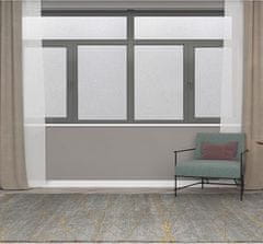 Nikcorp Samoljepljiva folija za prozore za privatnost i zaštitu, statična bez ljepila, Anti-UV zaštita, mat bijela 44,5x200 cm