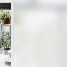 Nikcorp Samoljepljiva folija za prozore za privatnost i zaštitu, statična bez ljepila, Anti-UV zaštita, mat bijela 44,5x200 cm