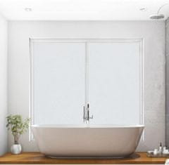 Nikcorp Samoljepljiva folija za prozore za privatnost i zaštitu, statična bez ljepila, Anti-UV zaštita, mat bijela 44,5x200 cm