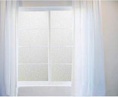 Nikcorp Samoljepljiva folija za prozore za privatnost i zaštitu, statična bez ljepila, Anti-UV zaštita, mat bijela 44,5x200 cm