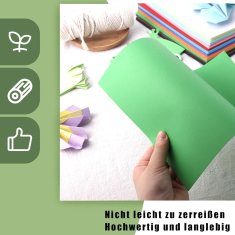 Nikcorp Papir u boji A4 300g, set 49 listova, deblji karton za crtanje, slikanje, izradu čestitki i scrapbooking, 12 raznih boja