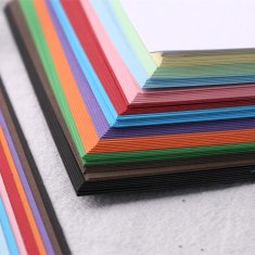 Nikcorp Papir u boji A4 300g, set 49 listova, deblji karton za crtanje, slikanje, izradu čestitki i scrapbooking, 12 raznih boja