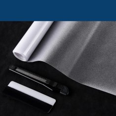 Nikcorp Folija za prozore za privatnost, matirana statična folija za staklo, UV zaštita 95%, bez ljepila, za kupaonicu, 90x220 cm