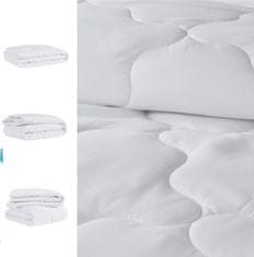 Nikcorp Cjelogodišnji poplun antialergijski, set 2 kom, super mekani i prozračni, Oeko-Tex certifikat, periv u perilici, bijeli, 220x240 cm