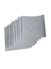 Nikcorp Samoljepljive naljepnice za pločice, vodootporne zidne obloge za kuhinju i kupaonicu, efekt bijelog mramora, 30x30 cm, 24 kom