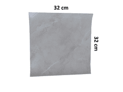 Nikcorp Samoljepljive naljepnice za pločice, vodootporne zidne obloge za kuhinju i kupaonicu, efekt bijelog mramora, 30x30 cm, 24 kom