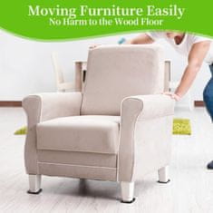 Nikcorp Set 24 filcanih podložaka za namještaj, zaštita za drvene podove i laminate, klizači protiv ogrebotina, smeđi, 10 cm