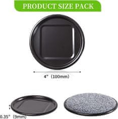 Nikcorp Set 24 filcanih podložaka za namještaj, zaštita za drvene podove i laminate, klizači protiv ogrebotina, smeđi, 10 cm