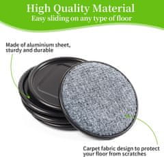 Nikcorp Set 24 filcanih podložaka za namještaj, zaštita za drvene podove i laminate, klizači protiv ogrebotina, smeđi, 10 cm