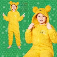 Nikcorp Kigurumi za djecu medo, topli dječji kombinezon pidžama, mekani kostim s kapuljačom za igru i spavanje, veličina 7-8 godina