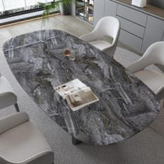 Nikcorp Samoljepljiva folija za namještaj, vodootporna PVC tapeta za brzu obnovu kuhinje i kupaonice, crno-zlatni mramor 30x200 cm