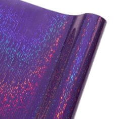 Nikcorp Samoljepljiva folija za auto PVC, efekt duge i šljokica, vodootporna, za tuning i dekoraciju, ljubičasta 75x152 cm