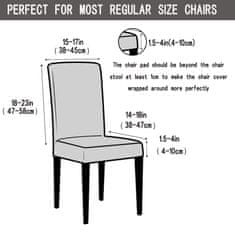 Nikcorp Elastične presvlake za stolice, set 4 kom, rastezljive navlake za blagovaonske i kuhinjske stolice, perive, narančaste