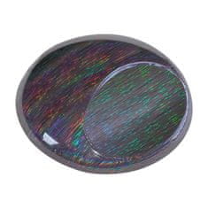 Nikcorp Auto folija za presvlačenje s efektom duge i šljokicama, samoljepljiva PVC folija za tuning, crna 75x152 cm