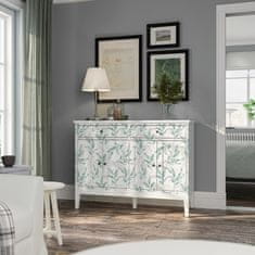 Nikcorp Samoljepljiva tapeta za zid i namještaj, vodootporna PVC folija za kuhinju i kupaonicu, bijela s lišćem 59x300 cm