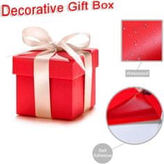 Nikcorp Samoljepljiva tapeta vodootporna za namještaj i zidove, periva PVC folija za kuhinju i kupaonicu, crvena sjajna 40x200cm