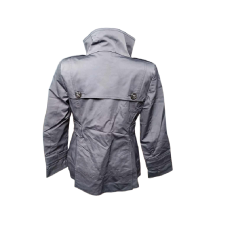 Nikcorp Ženski kratki kaput za prijelazno razdoblje, elegantan kroj s gumbima, udoban pamuk i elastin, tamnoplavi, veličina L