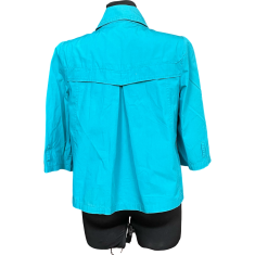 Nikcorp Ženski kaput dugi elegantni za proljeće i jesen, udoban pamučni baloner za svaki dan i posao, plavi, veličina 42