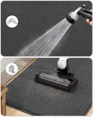 Nikcorp Otirač za vrata 80x120 cm, protuklizni i upijajući, periv u perilici, za ulaz, hodnik i kuhinju, tamno sivi