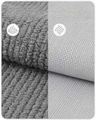 Nikcorp Otirač za vrata 80x120 cm, super upijajući i protuklizni, periv u perilici, za ulaz, hodnik i kuhinju, sivi