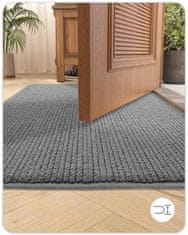 Nikcorp Otirač za vrata 80x120 cm, super upijajući i protuklizni, periv u perilici, za ulaz, hodnik i kuhinju, sivi