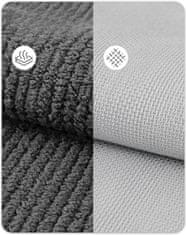 Nikcorp Otirač za vrata 80x120 cm, protuklizni i upijajući, periv u perilici, za ulaz, hodnik i kuhinju, tamno sivi