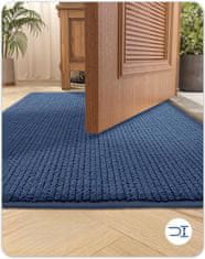 Nikcorp Otirač za vrata protuklizni i upijajući, periv u perilici, za ulaz, hodnik i kuhinju, tamnoplavi, 80x120 cm