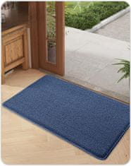 Nikcorp Otirač za vrata protuklizni i upijajući, periv u perilici, za ulaz, hodnik i kuhinju, tamnoplavi, 80x120 cm