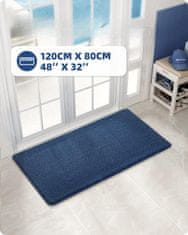 Nikcorp Otirač za vrata protuklizni i upijajući, periv u perilici, za ulaz, hodnik i kuhinju, tamnoplavi, 80x120 cm