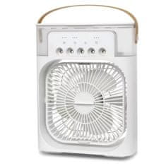 HOME & MARKER® Prijenosni 5-u-1 klima uređaj: ventilator, ovlaživač, aroma difuzor, noćno svjetlo, rotirajući protok zraka | FRIOZA