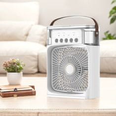 HOME & MARKER® Prijenosni 5-u-1 klima uređaj: ventilator, ovlaživač, aroma difuzor, noćno svjetlo, rotirajući protok zraka | FRIOZA