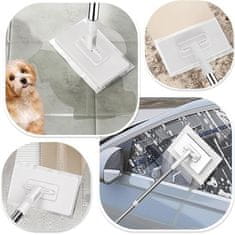 HOME & MARKER® Učinkovita mop krpa za čišćenje s 4 perive krpe i produženom drškom 100 cm | SWEEPI