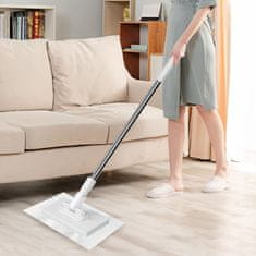 HOME & MARKER® Učinkovita mop krpa za čišćenje s 4 perive krpe i produženom drškom 100 cm | SWEEPI