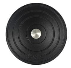 Kela Posuda za pečenje (KL-12470) od lijevanog željeza s poklopcem CALIDO 21 cm crna