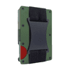Novčanik za kartice od zrakoplovnog aluminija – RFID zaštita, ultra tanak i izdržljiv, vojničko zelena